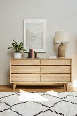 2. "Stylish Gia 6 Drawer Dresser for modern interiors"