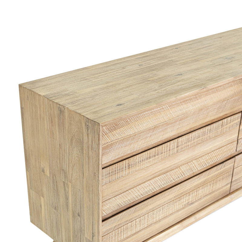 10. "Enhance your bedroom decor with Gia 6 Drawer Dresser"