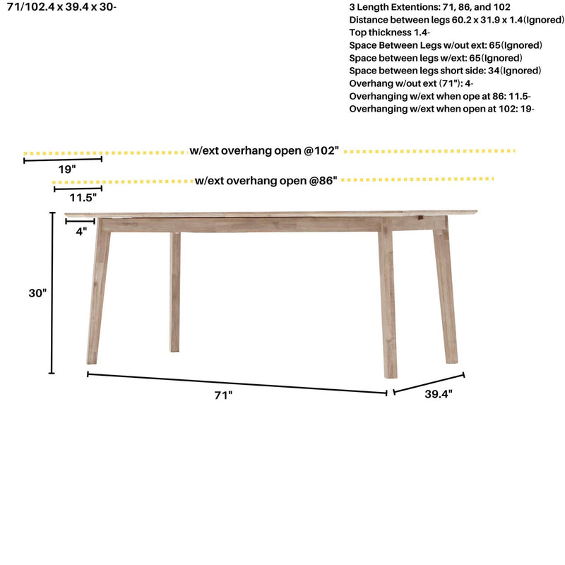 3. "Elegant Gia Extension Dining Table with expandable feature for versatile entertaining"
