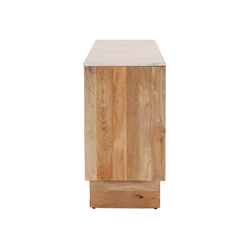 5. "Contemporary Hedron Sideboard with elegant wood grain texture"
