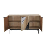 4. "Stylish Hexa Sideboard - Natural for contemporary living rooms"