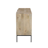 5. "Hexa Sideboard - Natural crafted from high-quality wood"