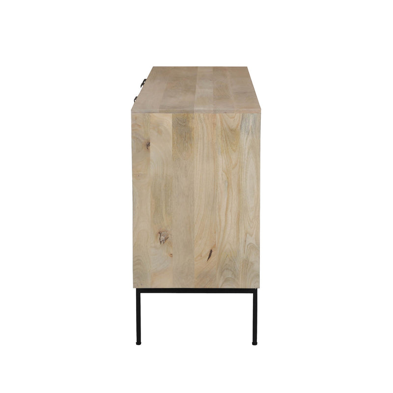 5. "Hexa Sideboard - Natural crafted from high-quality wood"