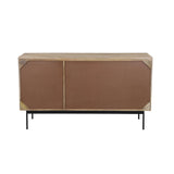 6. "Functional Hexa Sideboard - Natural with spacious drawers"