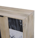 7. "Hexa Sideboard - Natural with a sleek and minimalist design"
