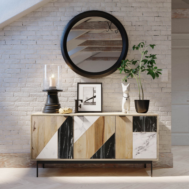 8. "Hexa Sideboard - Natural perfect for organizing home essentials"