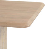 6. "Hedron Dining Table with smooth, easy-to-clean surface"