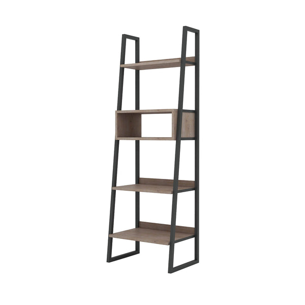 1. "Irondale Modular Bookcase with adjustable shelves and sleek design"