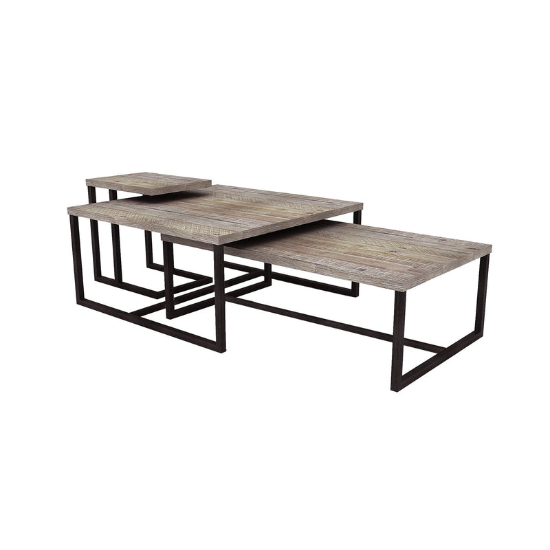 3. "Elegant Irondale Rectangular Coffee Table with Tempered Glass Top - Adds Sophistication to Any Home"