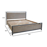 7. "Irondale King Bed - Versatile design that complements various interior styles"