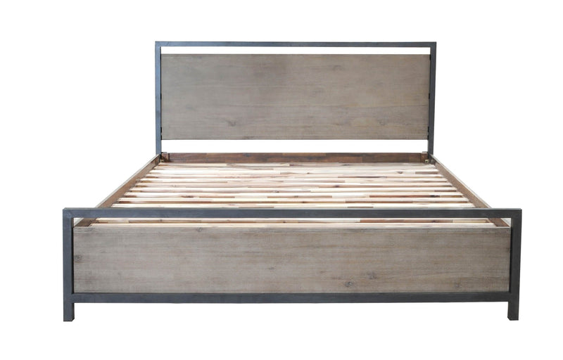 2. "Irondale King Bed - Sturdy metal frame with a stylish black finish"
