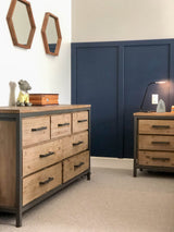 11. "Elevate your bedroom with Irondale 7 Drawer Dresser"