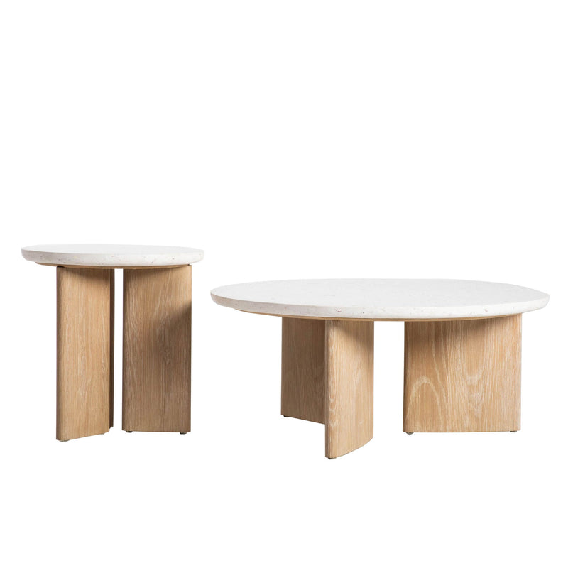 7. "Infinity Side Table - Seashell Finish for adding a touch of sophistication to your home"