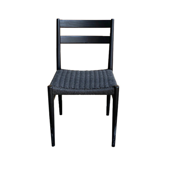 1. "Jakarta Dining Chair - Black/Black Woven Seat - Sleek and stylish design"