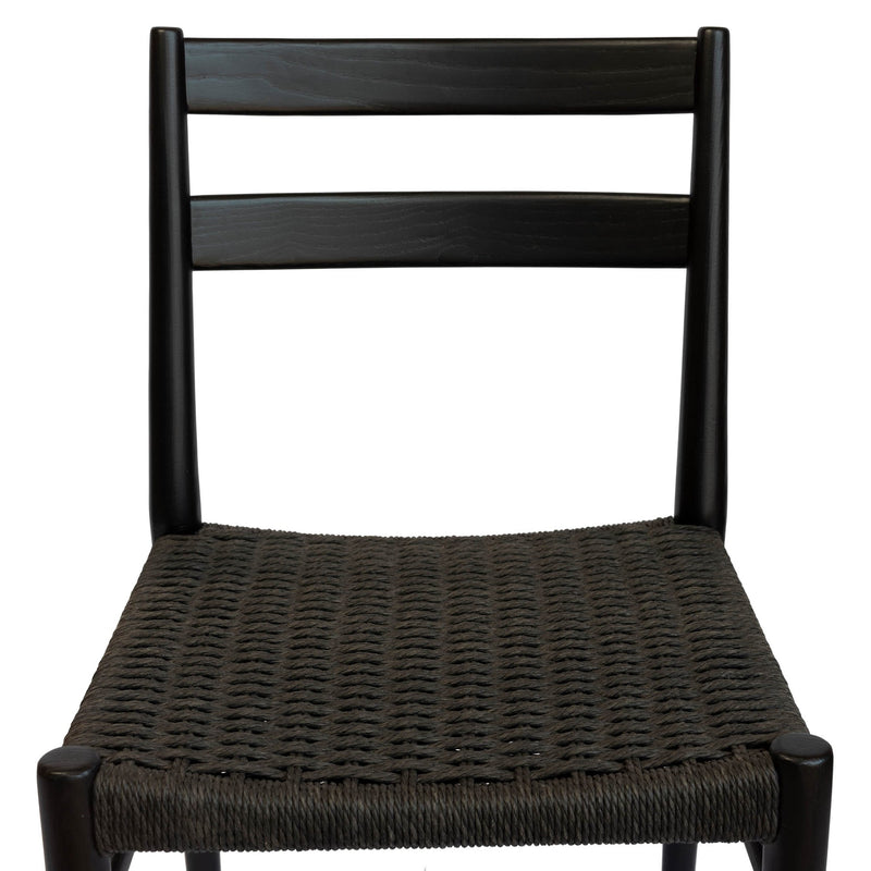 6. "Upgrade your dining experience with the Jakarta Dining Chair - Black/Black Woven Seat"
