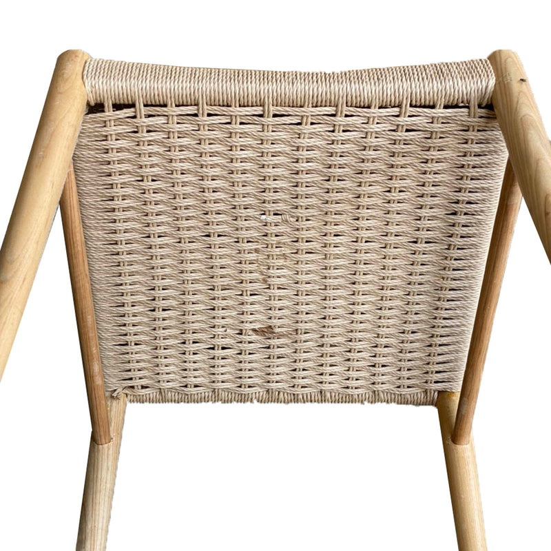 9. "Ergonomic Jakarta Dining Chair - Natural/Natural Woven Seat for optimal comfort"