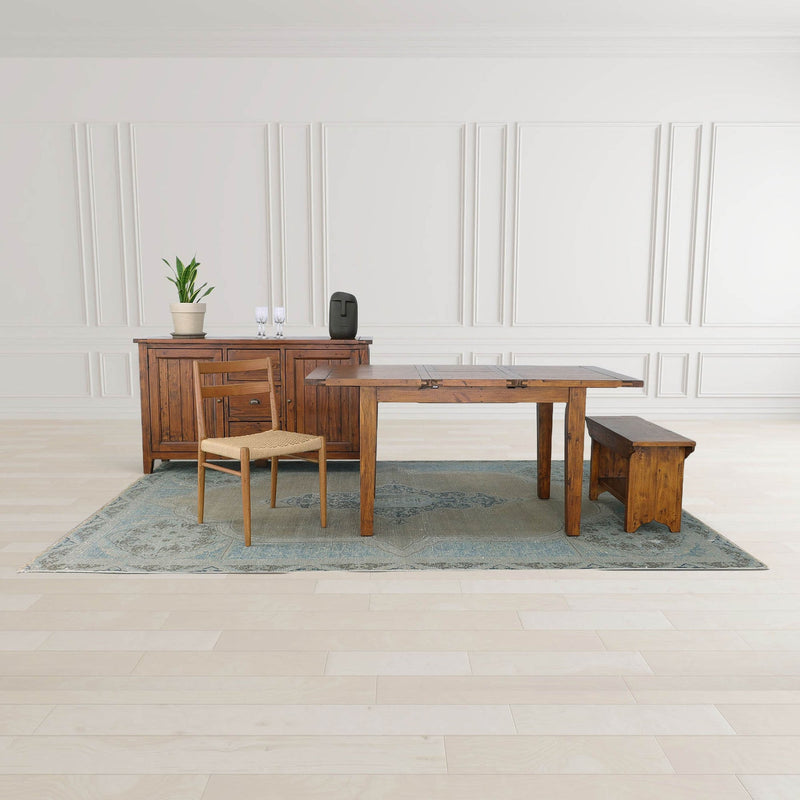 2. "Elegant Jakarta Dining Chair - Walnut/Natural Woven Seat for stylish dining spaces"