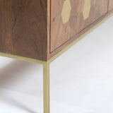 8. "Kenzo Sideboard with a mid-century inspired design and tapered legs"