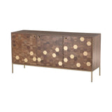 1. "Kenzo Sideboard in sleek black finish with ample storage space"