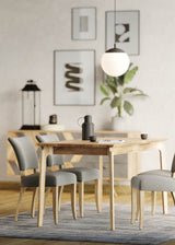 11. Kenzo Dining Table Small 60” – Natural, a space-saving solution with a contemporary touch