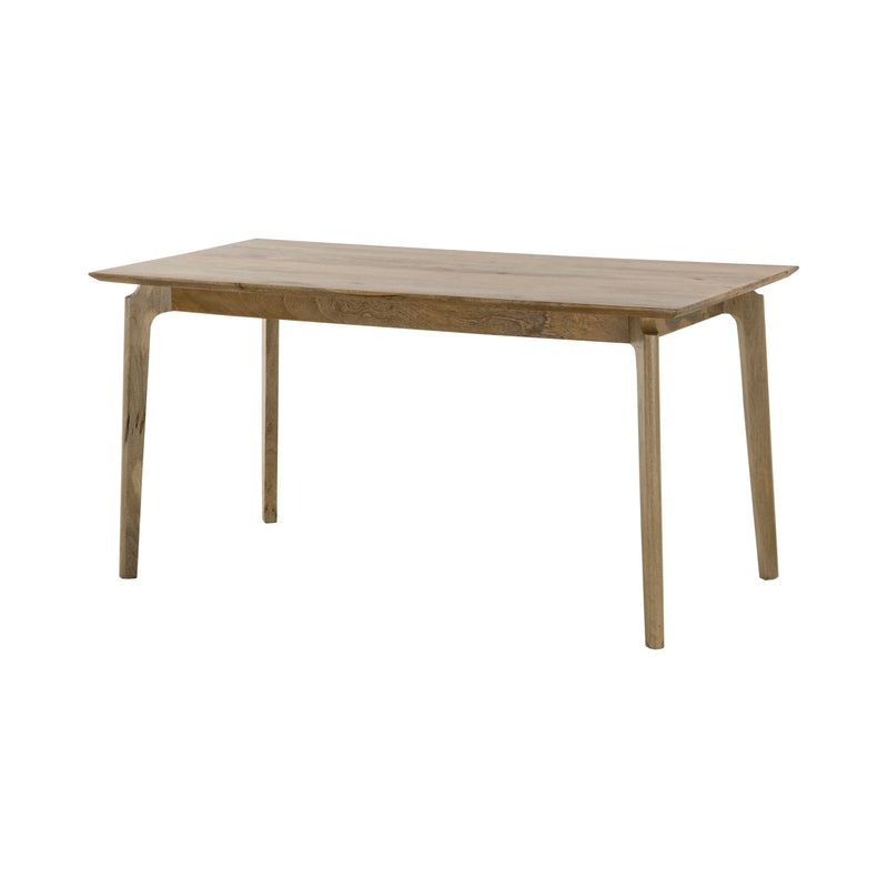 1. Kenzo Dining Table Small 60” – Natural with sleek design and sturdy construction