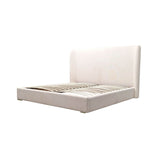 1. "Lara Queen Bed with elegant tufted headboard and footboard"