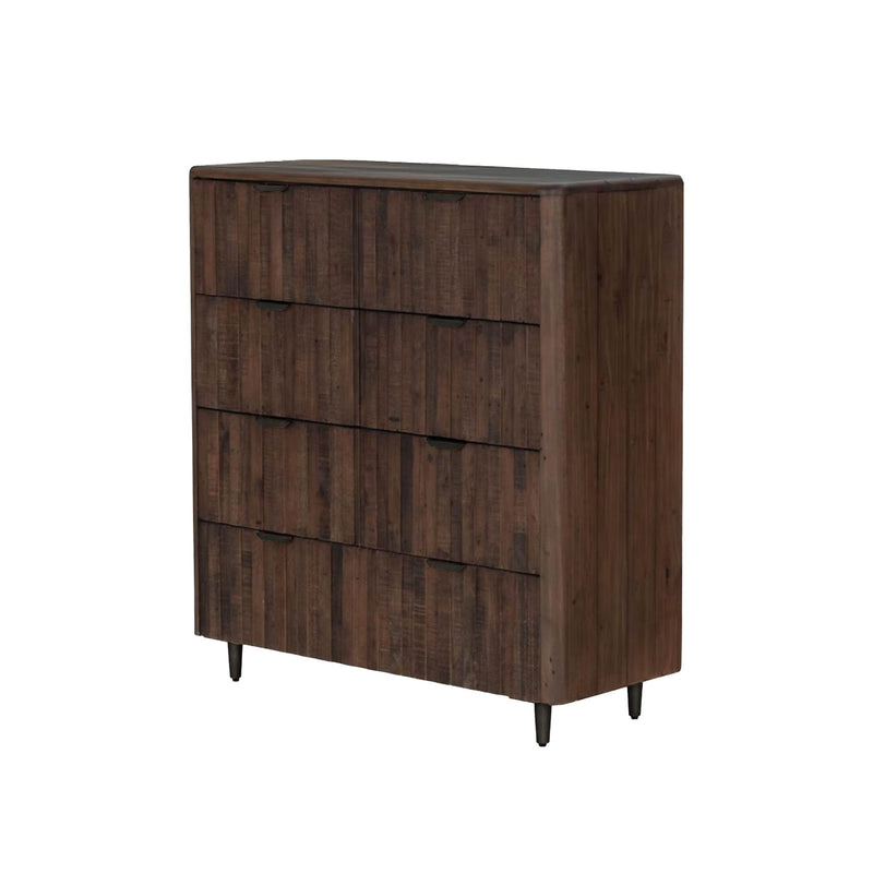 1. "Lineo 7 Drawer Chest - Burnt Oak: Stylish storage solution for your bedroom"