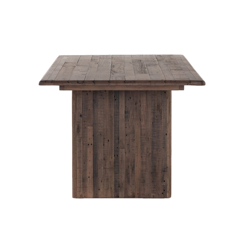 3. Medium-sized Lineo Dining Table - Burnt Oak with ample seating space