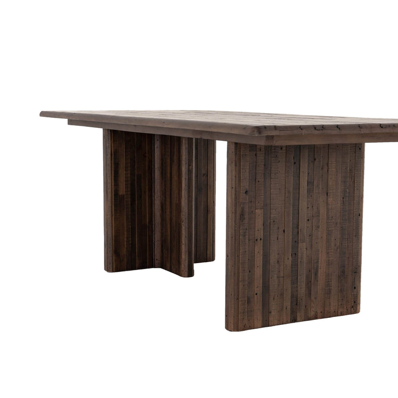 4. Lineo Dining Table - Burnt Oak featuring a beautiful burnt oak finish
