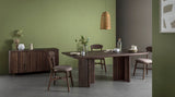 10. Medium-sized Lineo Dining Table - Burnt Oak suitable for both casual and formal dining settings