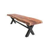 1. "Restore Bench 61" - Vintage-inspired wooden bench with storage, perfect for entryways and living rooms"