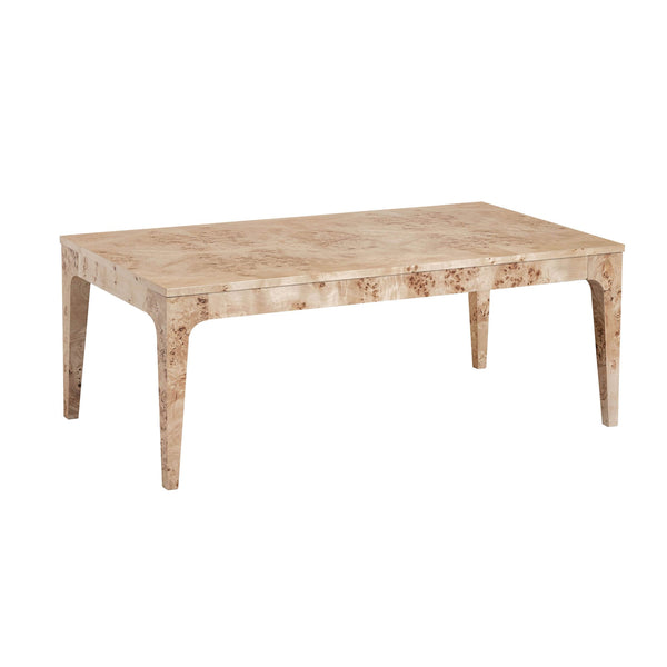 1. "Mappa Coffee Table with unique wood grain pattern"