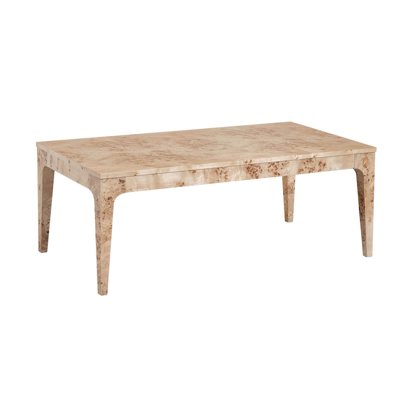 1. "Mappa Coffee Table with unique wood grain pattern"