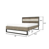 4. "Contemporary Metro Havana Queen Bed - Create a cozy sleeping space"