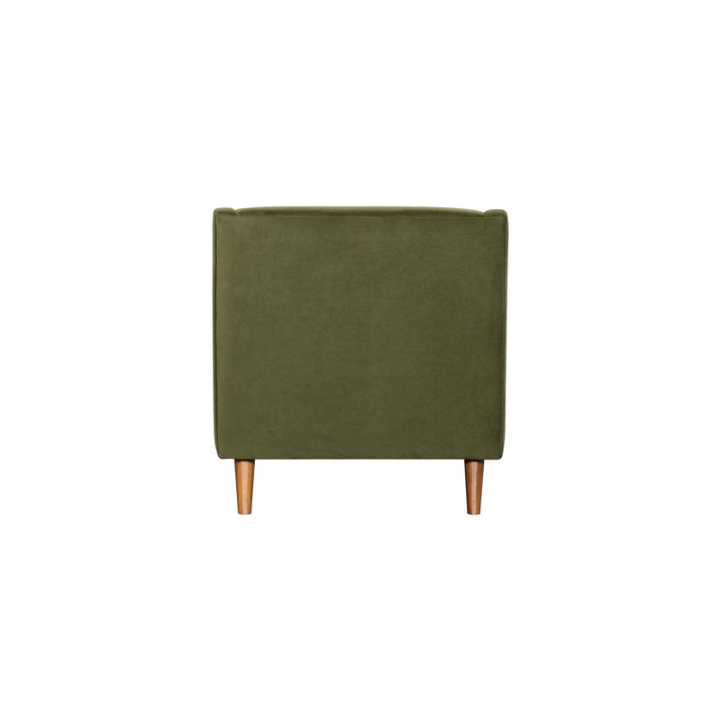 4. "Sophisticated Missy Club Chair - Green Velvet perfect for adding a pop of color to any space"