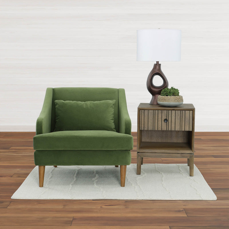 8. "Versatile and eye-catching Missy Club Chair - Green Velvet for any room in your home"