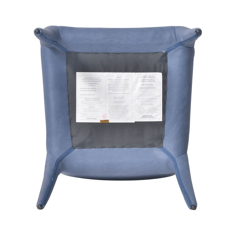 6. Milan Dining Chair - Indigo upholstery for a modern and trendy look