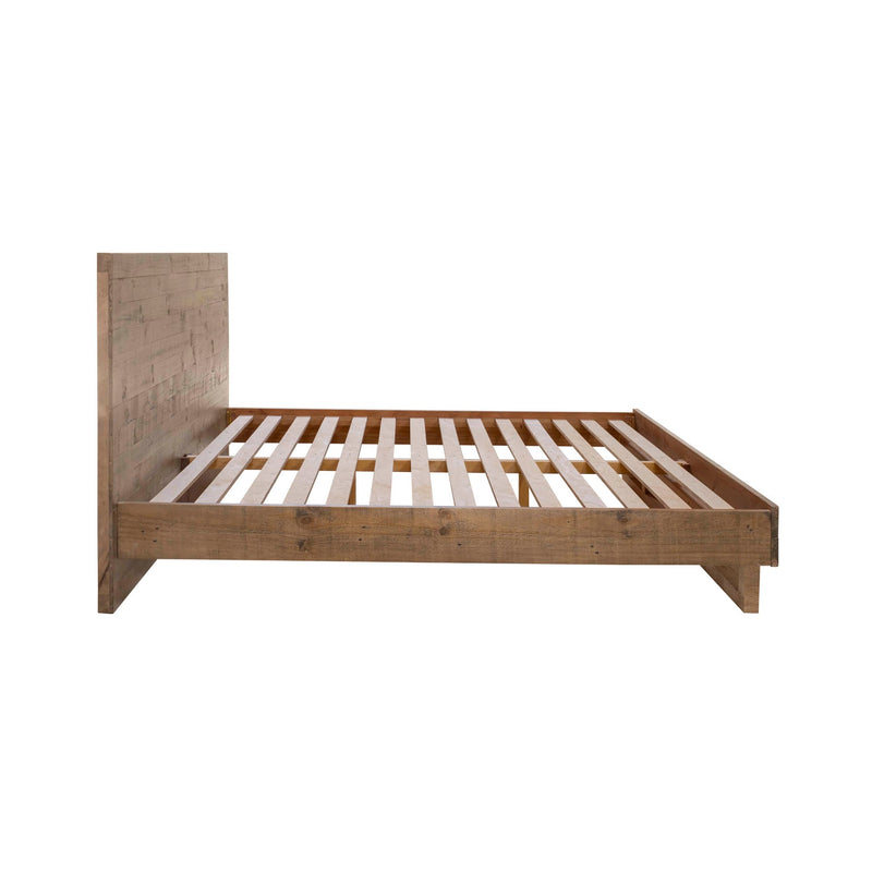 3. "Stylish Nevada King Bed - Dark Driftwood finish for a contemporary bedroom"