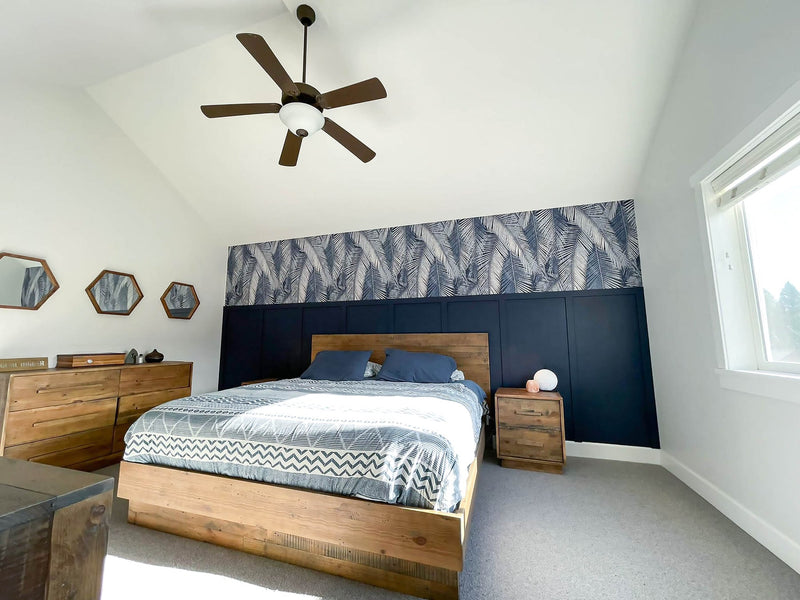 6. "Enhance your sleep experience with the Nevada Queen Bed - Dark Driftwood"