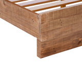 3. "Durable Nevada Queen Bed - Dark Driftwood with a rustic touch"