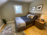 5. "Elevate your bedroom with the Nevada Queen Bed - Dark Driftwood"