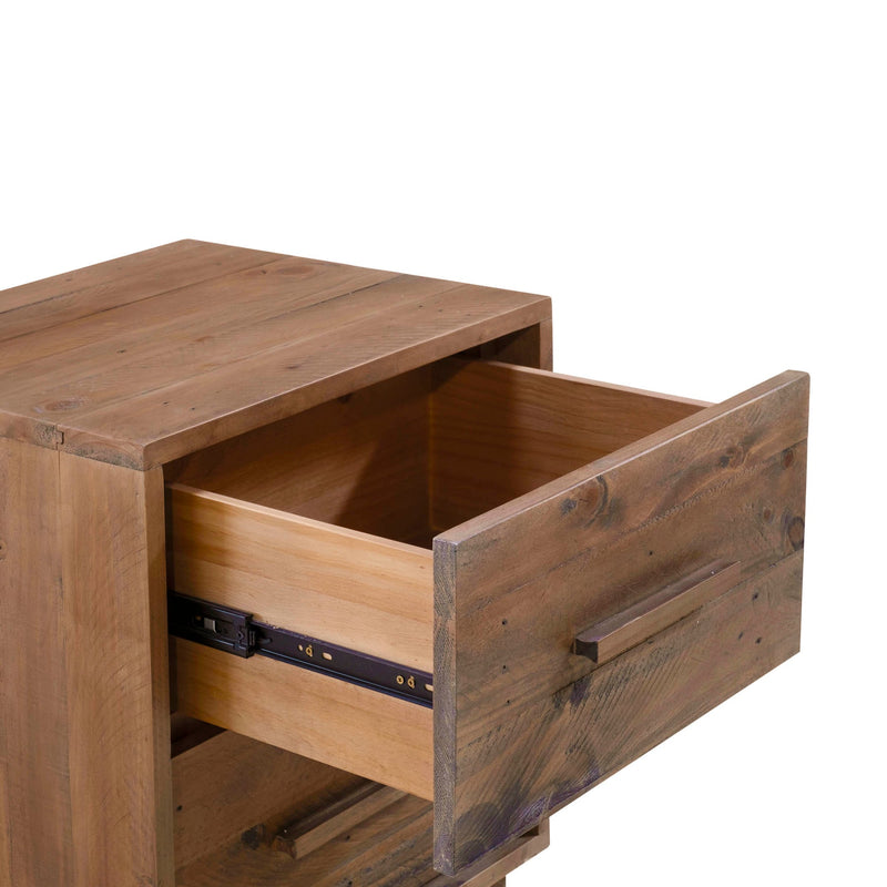 3. "Durable Nevada Nightstand - Dark Driftwood with sturdy construction"