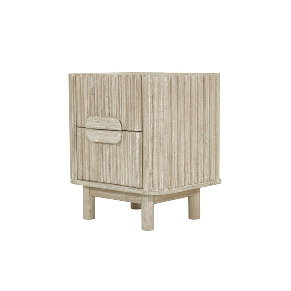 1. "Oasis Nightstand with spacious storage drawers and elegant design"