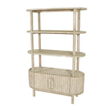 5. "Elegant bookcase with a rich espresso finish, perfect for adding sophistication to any room"