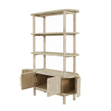 6. "Versatile bookshelf with adjustable shelves to accommodate books of all sizes"