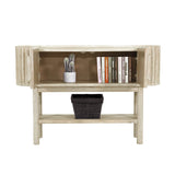 4. "Oasis Console - Ample storage space for your media devices and accessories"