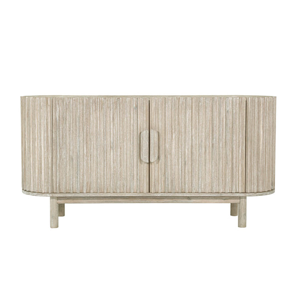 2. "Elegant Oasis Sideboard with adjustable shelves and spacious drawers"