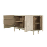 5. "Functional Oasis Sideboard with a contemporary touch"