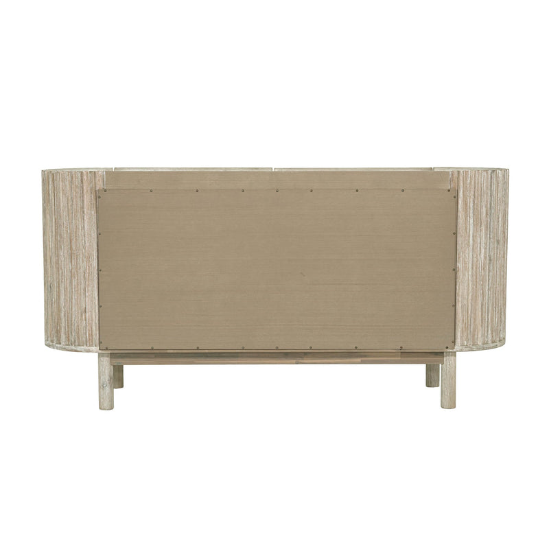 7. "Spacious Oasis Sideboard ideal for organizing dinnerware and linens"