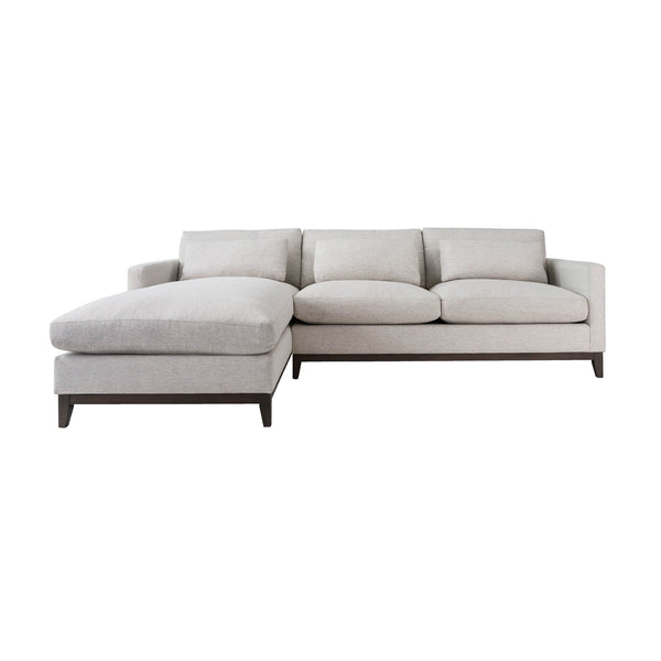 2. Stylish and comfortable Oxford Left Sectional Sofa - Travertine Cream